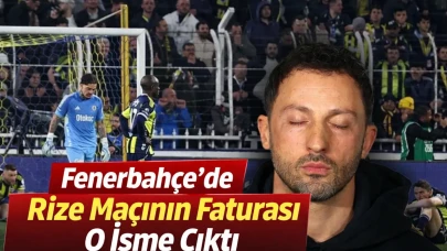 Fenerbahçe'de Rize Maçının Faturası O İsme Çıktı