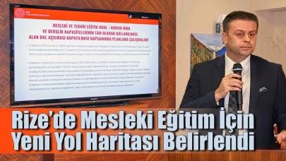 Rize’de Mesleki Eğitim İçin Yeni Yol Haritası Belirlendi