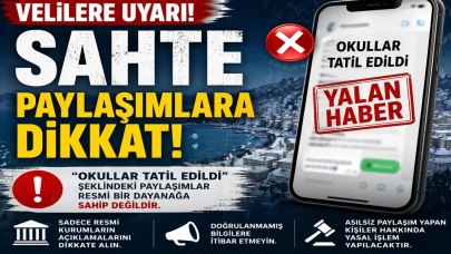 Rize'de okul tatili yalanları yayılıyor, yetkililerden uyarı!