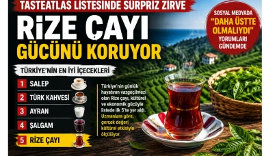 TasteAtlas Listesinde Sürpriz Sonuç: Rize Çayı İlk 5’te Gücünü Korudu