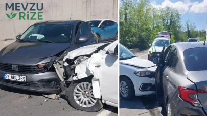 Ordu'da 3 araç çarpıştı: 5 yaralı