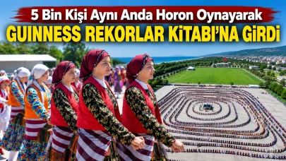 5 Bin Kişi Aynı Anda Horon Oynayarak Guinness Rekorlar Kitabı'na Girdi