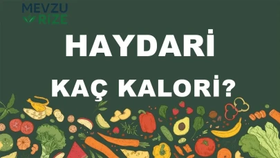 Haydari kaç kalori? Haydarinin besin değerleri neler?