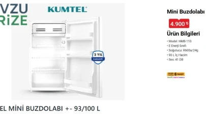 Küçük alanlara büyük çözüm: BİM’e 19 Haziran Cuma Kumtel Mini Buzdolabı geliyor!