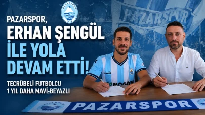 Pazarspor, Erhan Şengül ile Yola Devam Etti! Tecrübeli Futbolcu 1 Yıl Daha Mavi-Beyazlı