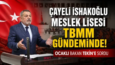 Çayeli İshakoğlu Meslek Lisesi TBMM Gündeminde: Ocaklı Bakan Tekin’e Sordu