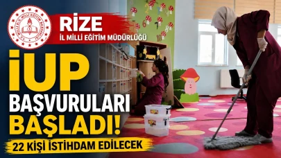 Rize'de İş Arayanlara Fırsat! İl Milli Eğitim Müdürlüğü 22 Kişi Alacak, Başvurular Başladı