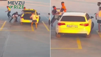 Yol Verme Cahil Kavgası: Olay Anı Güvenlik Kamerasında Kaydedildi!