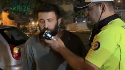 Alkol Testi Başarılı Geçen Sürücü Sevinçle Yerinde Duramadı!
