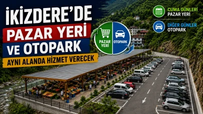 İkizdere’ye Çok Amaçlı Yeni Alan! Cuma Günleri Pazar Yeri, Diğer Günlerde Otopark Olarak Hizmet Verecek