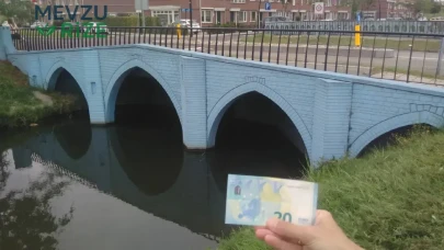Spijkenisse'de Euro Banknotlarına Ait Eşsiz Köprü Görünümü!