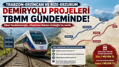 Trabzon-Erzincan ve Rize-Erzurum Demiryolu Projeleri TBMM Gündeminde