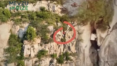 Çin'in Jiaozi Uçurumu'nda Şok Edici Kurtarma Operasyonu: 55 Metreden Düşen Turist Kaya Arasında Sıkıştı!