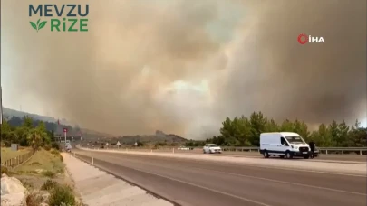 Kumluca'daki Ormanlık Bölgedeki Yangına Anında Müdahale Başlatıldı