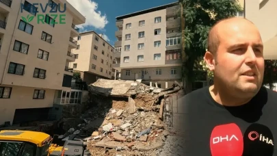 Uykudan korkuyla uyandılar! 'Deprem oluyor zannettik' dediler: İş makinesi balkondan içeri girdi