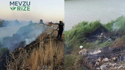 Antakya'da Asi Nehri Etrafında Sazlık Alanında Yangın Çıktı, İtfaiye Ekibi Olayı Kontrol Altına Aldı!