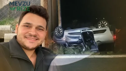 Dehşet Verici Kaza: Araç Takla Atarak Yoldan Sıçradı!