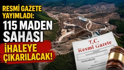 Resmi Gazete yayımladı: 115 maden sahası ihaleye çıkarılacak