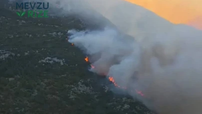 Antalya'daki Orman Yangınına Hava ve Karadan Yoğun Mücadele Devam Ediyor
