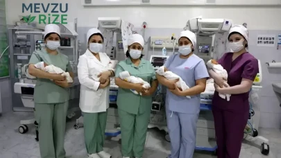 Özbekistan’da Eşsiz Bir Doğum: Beşiz Bebekler Hayata Merhaba Dedi! Üç Kız, İki Erkek Bebek Dünyaya Gözlerini Açtı