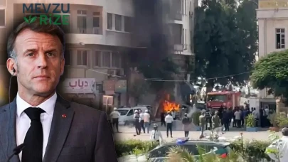 Fransa Cumhurbaşkanı Macron'un Konakladığı Otelin Etrafında Şiddetli Patlama Meydana Geldi