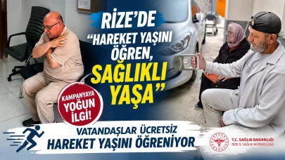Rize'de “Hareket Yaşını Öğren, Sağlıklı Yaşa” Kampanyasına Yoğun İlgi! Vatandaşlar Ücretsiz Hareket Yaşını Öğreniyor