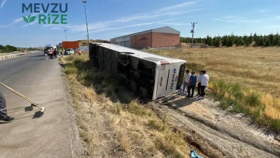 Eskişehir’de Yolcu Otobüsü Devrildi: Çok Sayıda Yaralının Olduğu Kaza Korkuttu!