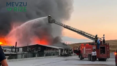 Boluda Et ve Sucuk Üretim Tesisi Alev Alev Yandı!