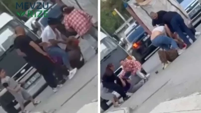Kadınlar Arasında Korkunç Kavga: Yerler Tekme Tokat Ziyaretçiler Şaşkın!