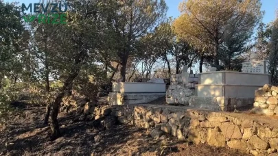 Balıkesir’de Yangın Felaketi: Mezarlık Kül Oldu