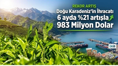 Doğu Karadeniz'in ihracatı 6 ayda %21 artışla 983 milyon dolara ulaştı!