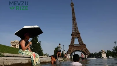 Paris'te aşırı sıcaklar hayatı durdurdu: Eyfel Kulesi'nden turistlere kötü haber