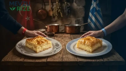 Cacık ve baklavadan sonra, Yunanistan'dan dikkat çeken bir hamle: Karadeniz'in ünlü tatlısı Laz böreği sofralarında!