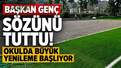 Başkan Genç’in Vaadi Gerçek Oluyor: Okulda Kapsamlı Yenileme Çalışmaları Başlıyor!