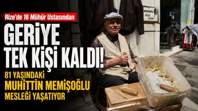 Rize'de 16 Mühür Ustasından Geriye Tek Kişi Kaldı! 81 Yaşındaki Muhittin Memişoğlu Mesleği Yaşatıyor