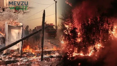 Rüzgar alevleri durdurmuyor! Bir ilde daha yangın çıktı, evler peş peşe tahliye edildi