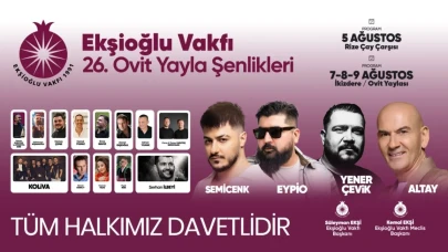 Ekşioğlu Vakfı, 26. Ovit Yayla Şenlikleri İçin Hazırlıklarını Tamamlıyor!