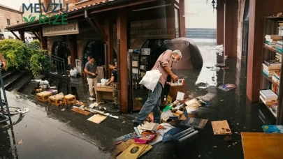 Üsküdar Sahaflar Çarşısı'nda Su Baskını Faciası: Yüzlerce Kitap Sular Altında Kaldı!