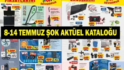 ŞOK 8 Temmuz 2026 Aktüel Ürünler Kataloğu Yayınlandı! Elektronikten Kamp Ürünlerine Büyük İndirim