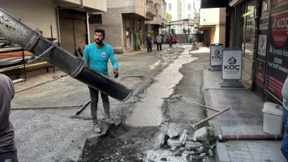 Arhavi'de Doğalgaz Sonrası Yol Onarımları Sürüyor