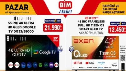 BİM 2 Ağustos 2026 Aktüel Kataloğu Yayınlandı! Televizyon, Elektrikli Bisiklet ve Cep Telefonlarında Büyük İndirim