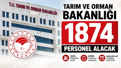 Tarım ve Orman Bakanlığı 1874 personel alacak