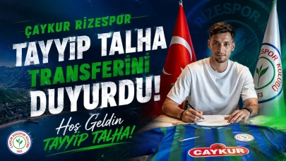 Çaykur Rizespor Tayyip Talha Sanuç Transferini Resmen Açıkladı! 2 Yıllık İmza