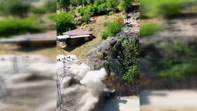 Adana'da kazalara yol açan keskin viraj patlatıldı