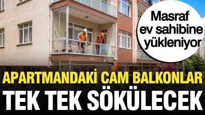 Komşu Şikayetleri Nedeniyle Apartmandaki Cam Balkonlar Tek Tek Sökülmeye Başlandı!