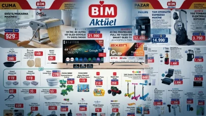 BİM 2-4-5 Ağustos 2026 aktüel katalogları yayınlandı! Espresso makinesi, QLED TV, Monster bilgisayar ve yüzlerce indirimli ürün satışta