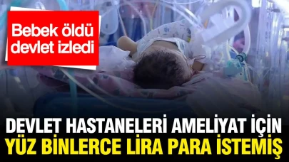 Devlet Hastanesi, Ameliyat İçin Yüz Binlerce Lira Talep Etti: Bebek Hayatını Kaybetti, Devlet Müdahale Etmedi