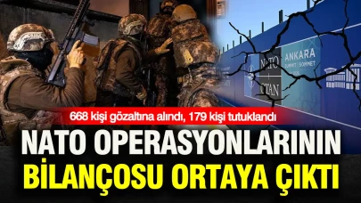NATO Operasyonlarında 668 Gözaltı, 179 Tutuklama Gerçekleşti