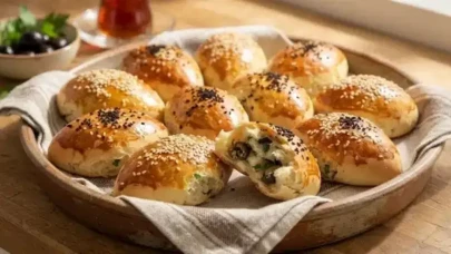 Puf puf kabaran enfes lezzet: Zeytinli maydanozlu poğaça tarifi