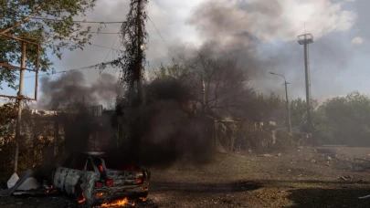 Rusya'nın Ukrayna'ya düzenlediği hava saldırısında yoğun patlamalar yaşandı!